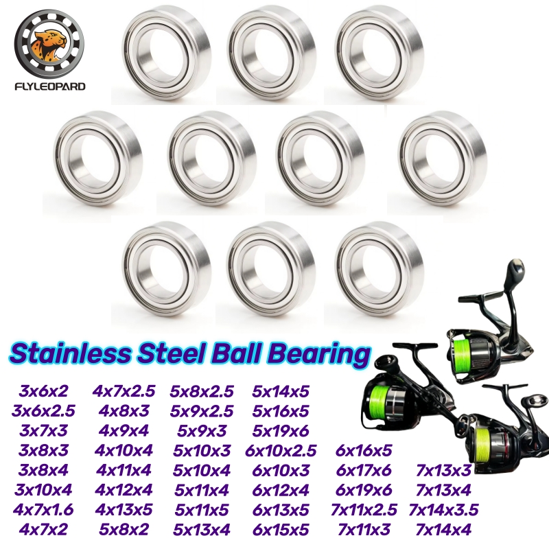Fly Reel - 10 ชิ้น SMR85ZZ 5x8x2.5 มม.ABEC-9 แบริ่งสแตนเลส