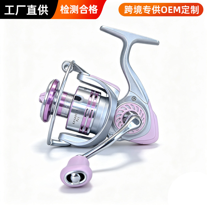 Ice Fishing Reel - รอกตกปลาแบบสปินนิ่ง ตัวเรือนโลหะเต็มรูปแบบ สำหรับการตกปลาทางไกล รุ่น 1000 2026