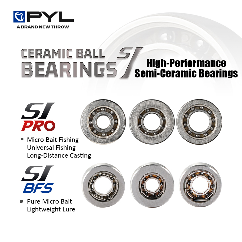 Reel Repair Kit - ลูกปืนกึ่งเซรามิก PYL 1 ชิ้น สำหรับรอกตกปลาแบบหล่อ/แบบดรัม ชุดซ่อม/ดัดแปลงรอก