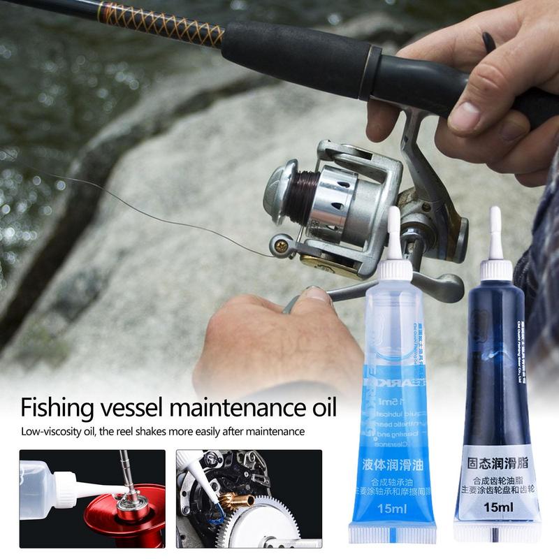 รอกตกปลาการบำรุงรักษารีลแบบหมุ - Reel Oil บทวิจารณ์และราคา