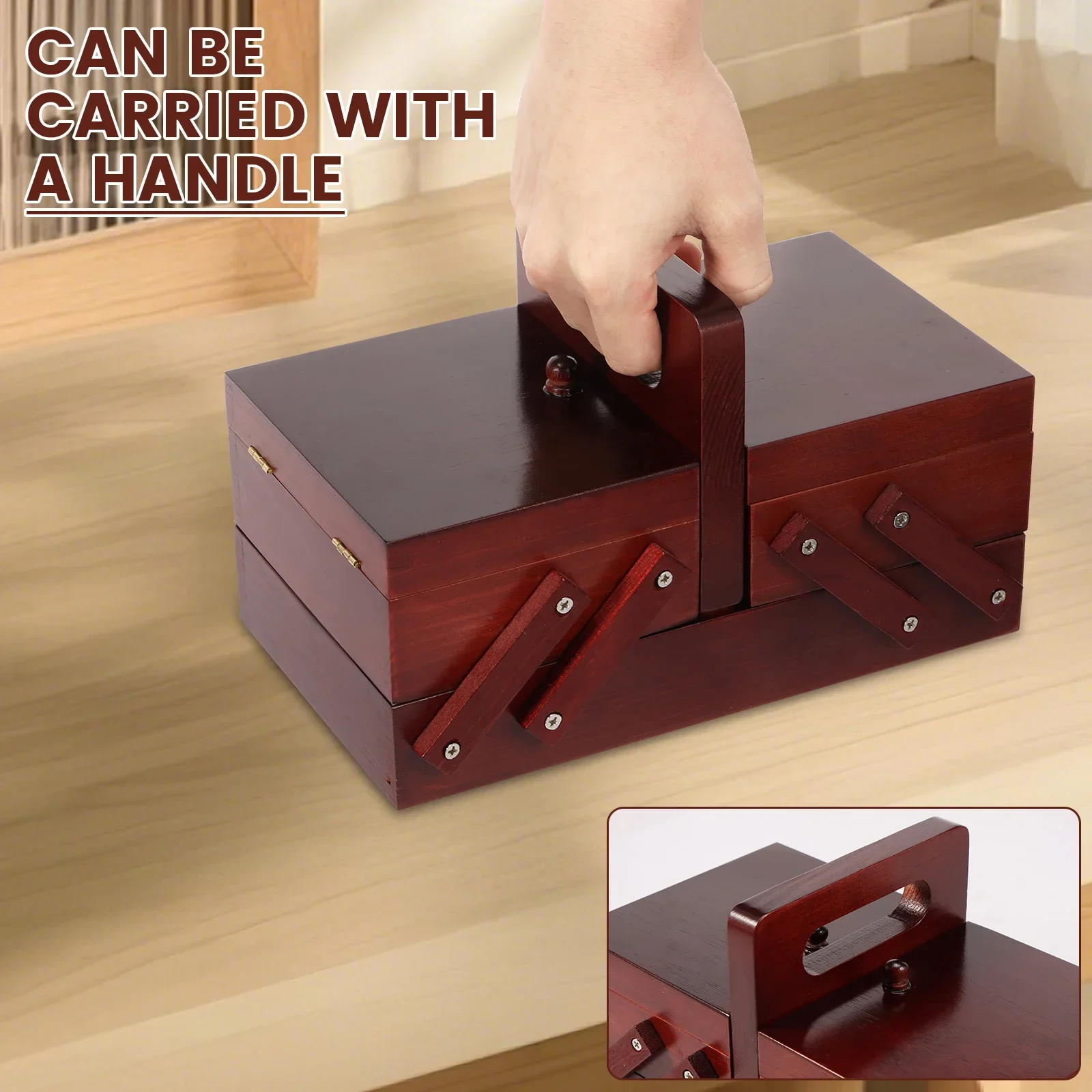 กล่องเก็บด้ายเย็บผ้าแบบขยายได้ - Reel Handle บทวิจารณ์และราคา